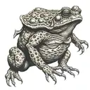 hungarian warrior toad tattoo design idea