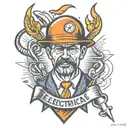 electrician tattoo design idea