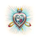 Sacred Heart tattoo design idea