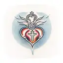 Sacred Heart tattoo design idea