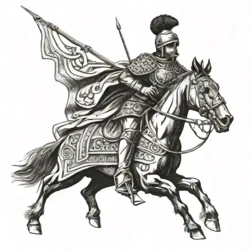 Roman warrior, soldier of the SS Galician division, warrior of Kievan Rus, Ukrainian Cossack tattoo design idea