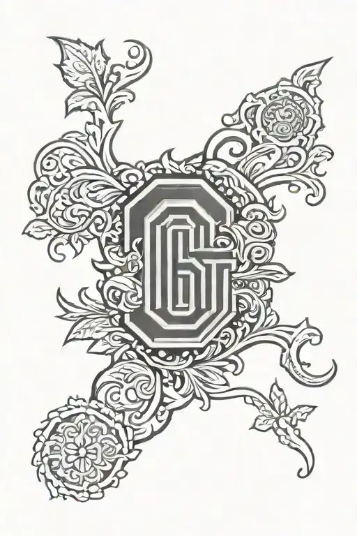 Ohio state logo and italian tattoo design idea