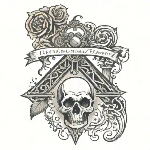 a broken sword between 2 bible verses tattoo design idea