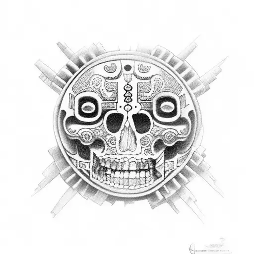 Imagine a captivating Mexican heritage tattoo that narrates history. At its core, the ancient Mayan calendar, rich in hi tattoo design idea