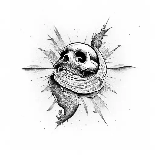 carpe diem memento mori tattoo design idea
