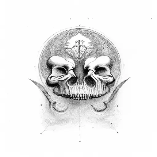 carpe diem memento mori tattoo design idea