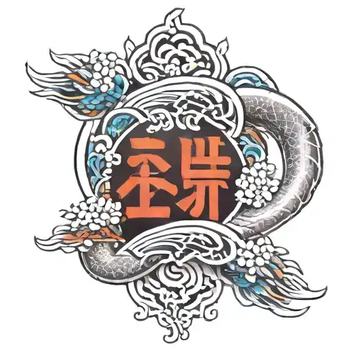 Names in Korean going around the forearm sleeve tattoo design idea