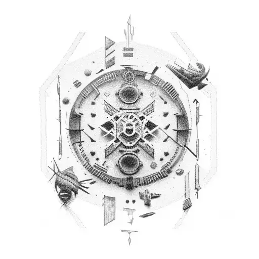 combine birthdates 13-06-09 and 06-09-13 in a unique design tattoo design idea