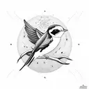 Swallow Bird tattoo design idea