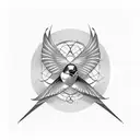 Swallow Bird tattoo design idea