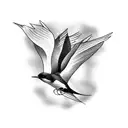 Swallow Bird tattoo design idea