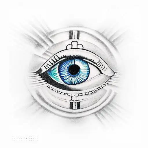 Eye of Ra tattoo design idea