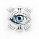 Eye of Ra tattoo design idea