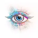 Eye of Ra tattoo design idea