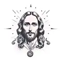 Jesus smoking weed tattoo design idea