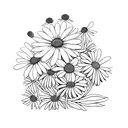 chamomile tattoo design idea