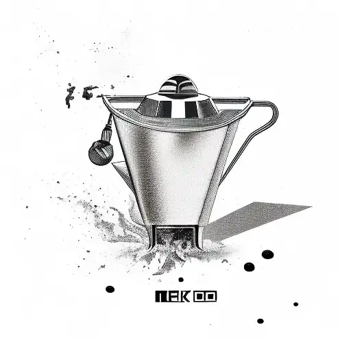 Moka pot tattoo design idea