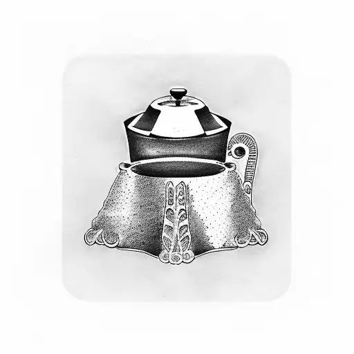 Moka pot tattoo design idea