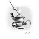 Moka pot tattoo design idea
