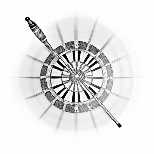 darts tattoo design idea