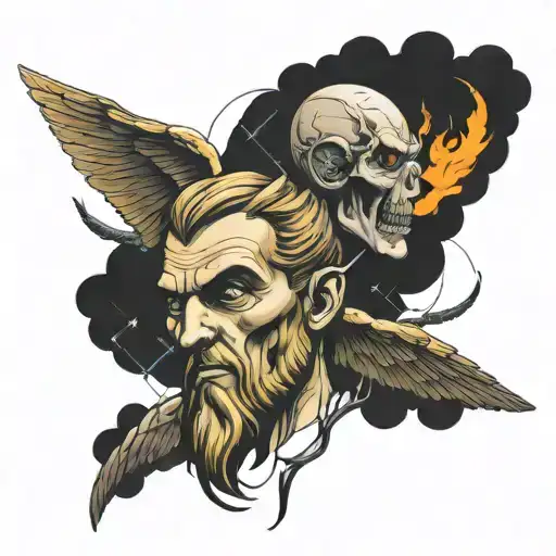 Prometheus god tattoo design idea