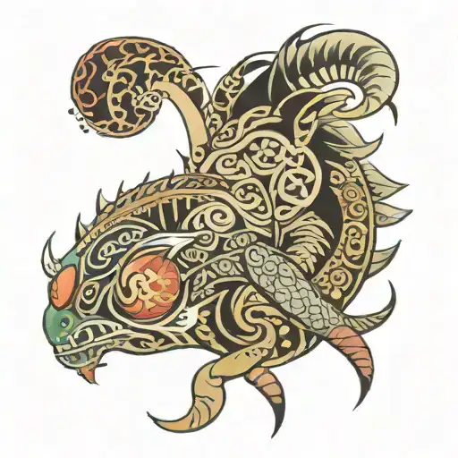 kokopei and Maui Hook tattoo design idea