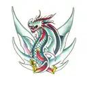 Nordic Dragon  tattoo design idea