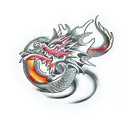 Nordic Dragon  tattoo design idea