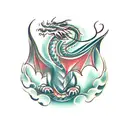 Nordic Dragon  tattoo design idea