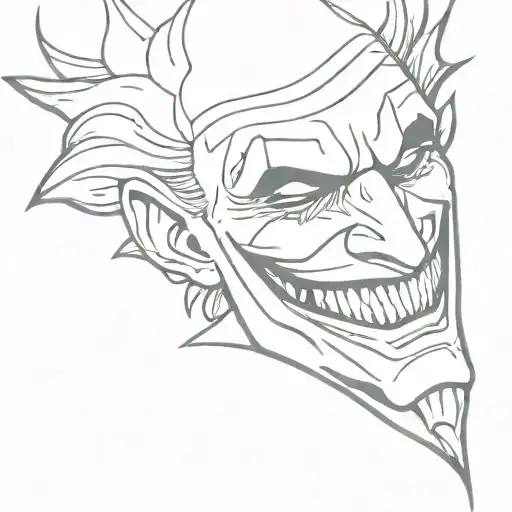 simple joker tattoo design tattoo design idea