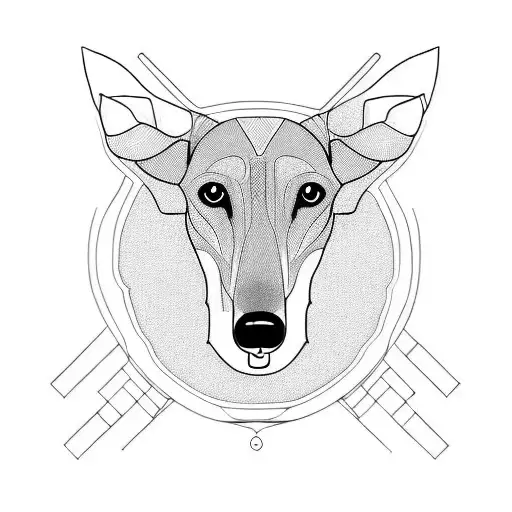 Greyhound  tattoo design idea
