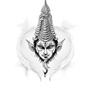 Mahadev trishul  tattoo design idea