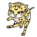 cheetah tattoo design idea