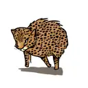 cheetah tattoo design idea