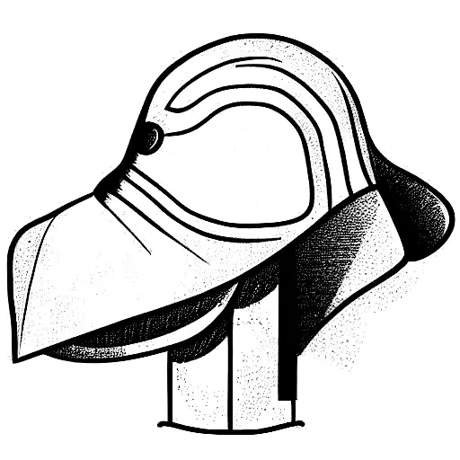 roman helmet sideview tattoo design idea