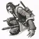 Yojimbo final fantasy x  tattoo design idea