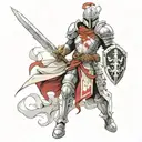 templar Knight tattoo design idea