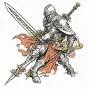 templar Knight tattoo design idea