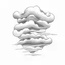 cloud  wave Gary  tattoo design idea