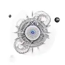 astronomy tattoo design idea