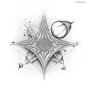 astronomy tattoo design idea