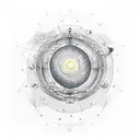 astronomy tattoo design idea