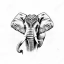 Elephant tattoo design idea