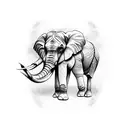 Elephant tattoo design idea