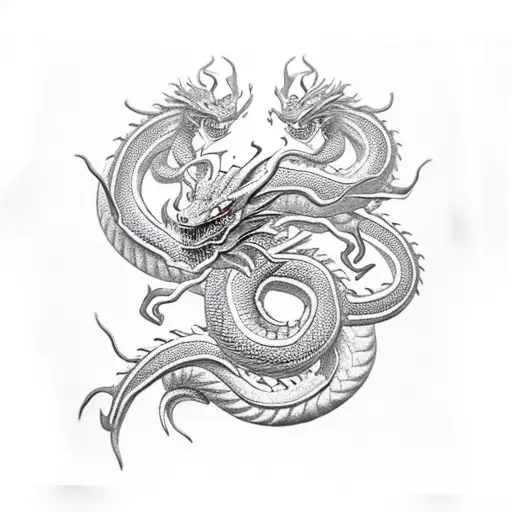 shenron dragon tattoo design idea