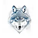 wolf demon tattoo design idea