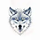 wolf demon tattoo design idea