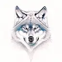 wolf demon tattoo design idea