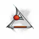 arrow through football tattoo design idea