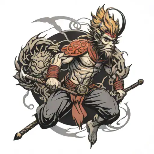 Sun Wukong tattoo design idea